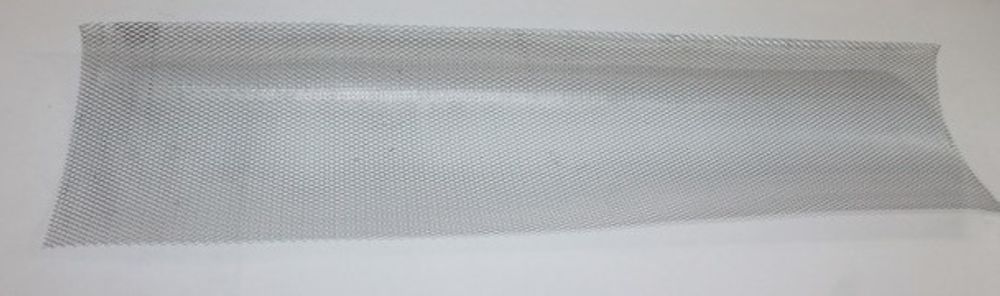 Сетка стальная декоративная серебристая 25 см*100 см (ячейки 0,5 см*0,5 см) (Ростов)