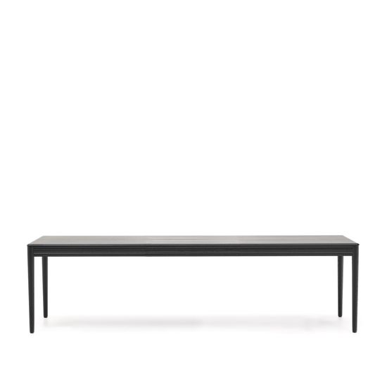 Раздвижной стол Lenon черный из шпона и массива дуба 200(280)x90 Испания 