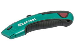 KRAFTOOL  с автостопом 2 лезвия, Универсальный нож (09241)