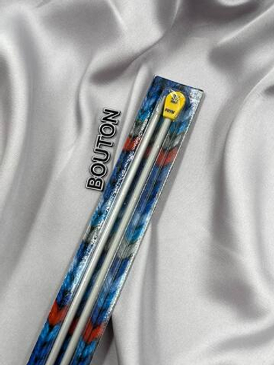 Спицы PRYM прямые алюминий d 3.5 мм 35 см 2 шт с наконечниками