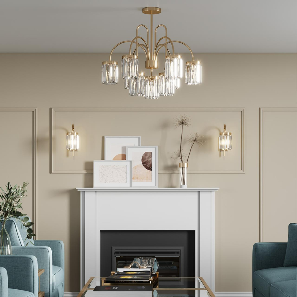 4987/6 CLASSIC ODL22 639 золотой/хрусталь Люстра E14 6*40W VASSA