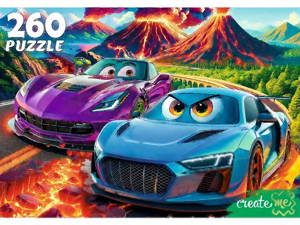 Пазлы 260 элементов 237*330мм. "Гонки на вулканах"