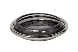 Мыльница стекляная 14х3.5см Garda Decor черная