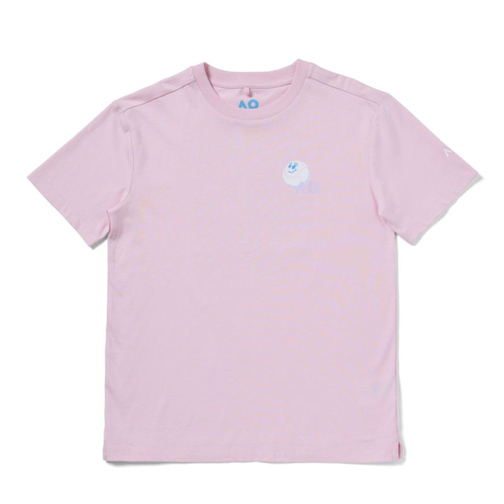 Футболка для девочки Australian Open Kids Court Tennis - parfait pink