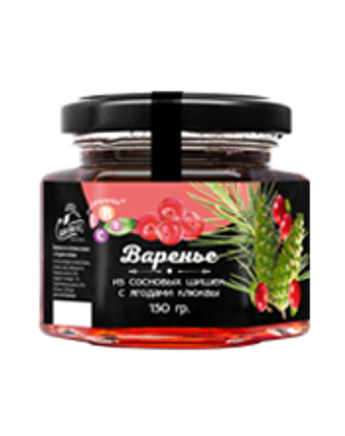 Варенье из сосновой шишки с ягодами клюквы 150 г Сам бы ел