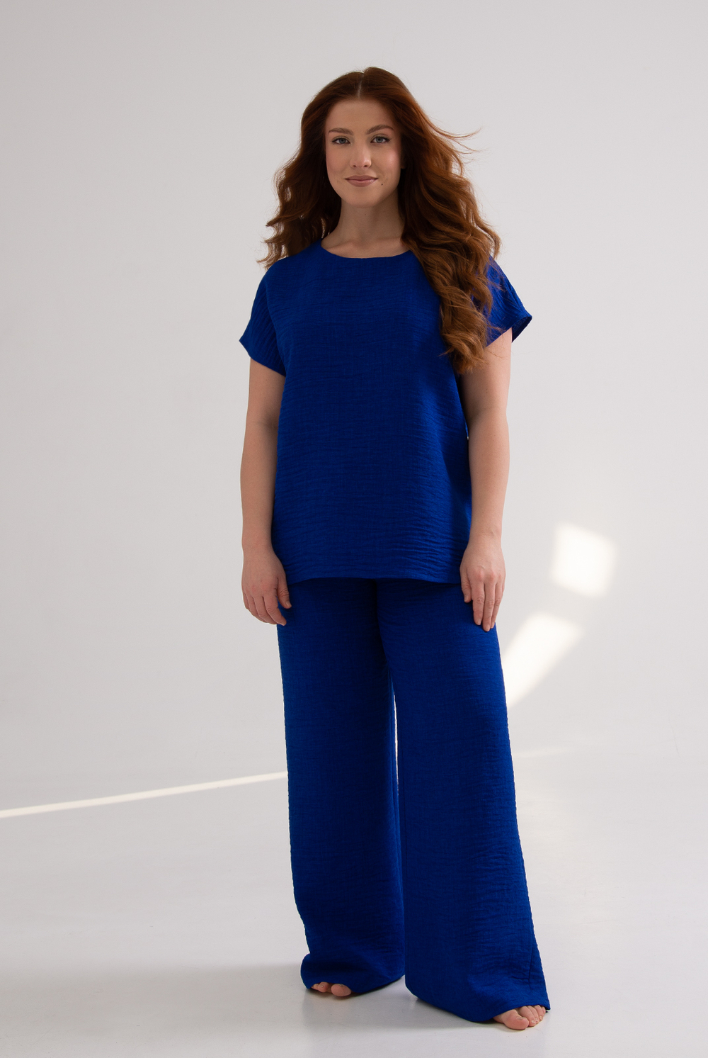 Блузка женская 3256зпа, василёк #527Вас093256зпа