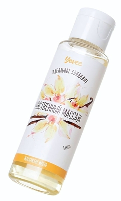 Масло для массажа «Чувственный массаж» с ароматом ванили - 50 мл.