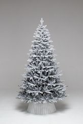 Искусственная елка Хеймдалль заснеженная 240 см., 100% литая хвоя, с холодными Led лампами, ЕлкиТорг (236240)