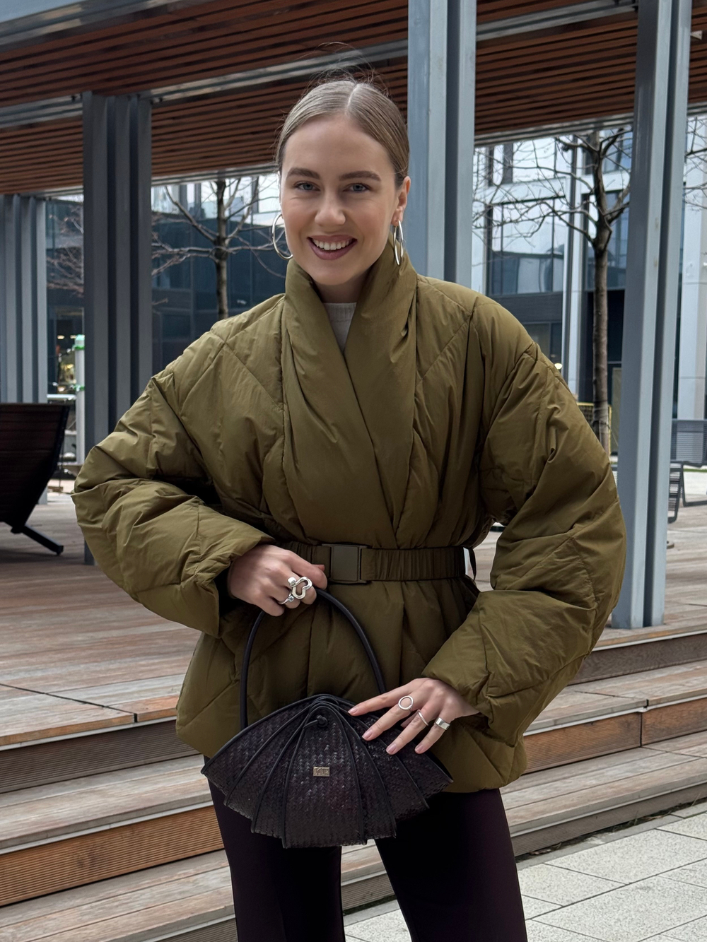 Пуховик Орли олива