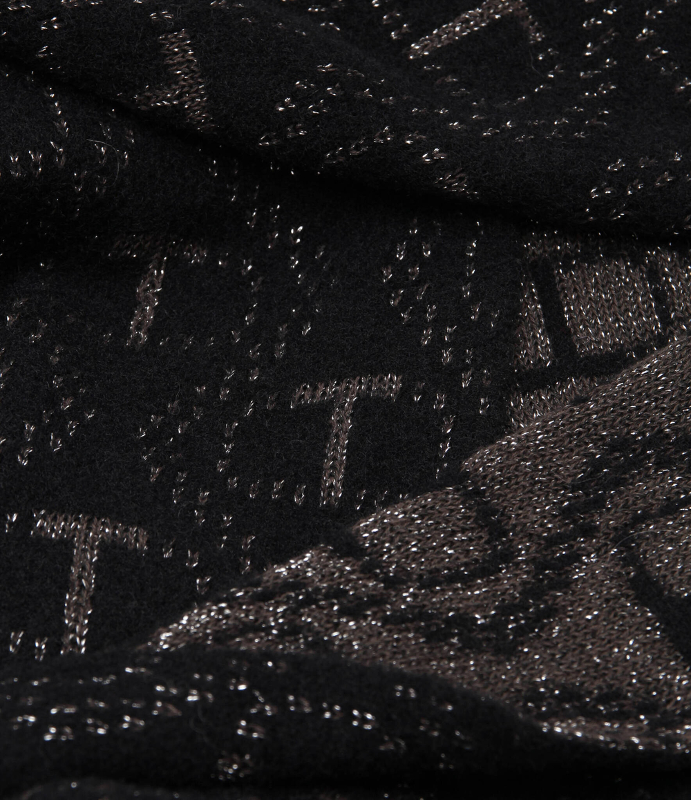 Двухсторонний шаль TWINSET - черный(232TO5470)