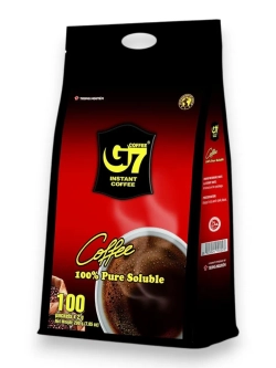 Вьетнамский черный кофе растворимый G7 (100 пакетиков) 200 г