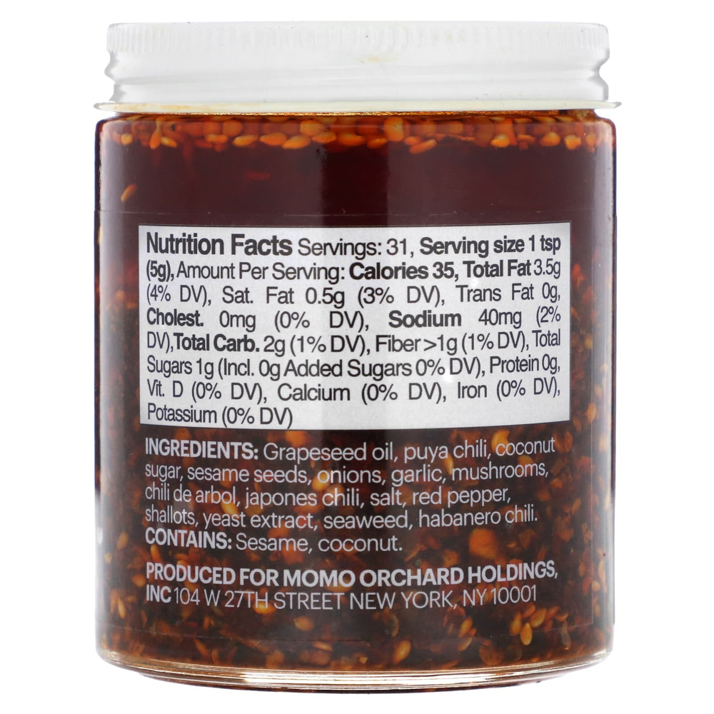 Momofuku, Chili Crunch, экстра острый, 155 г (5,5 унции)