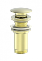 Донный клапан для раковины с переливом 1 1/4 WONZON & WOGHAND, Брашированное золото (WW-88SS09-BG)