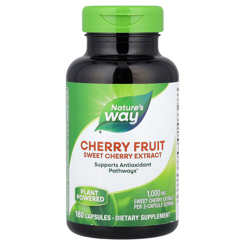 Nature's Way, Cherry Fruit, экстракт черешни, 180 капсул (500 мг на капсулу)