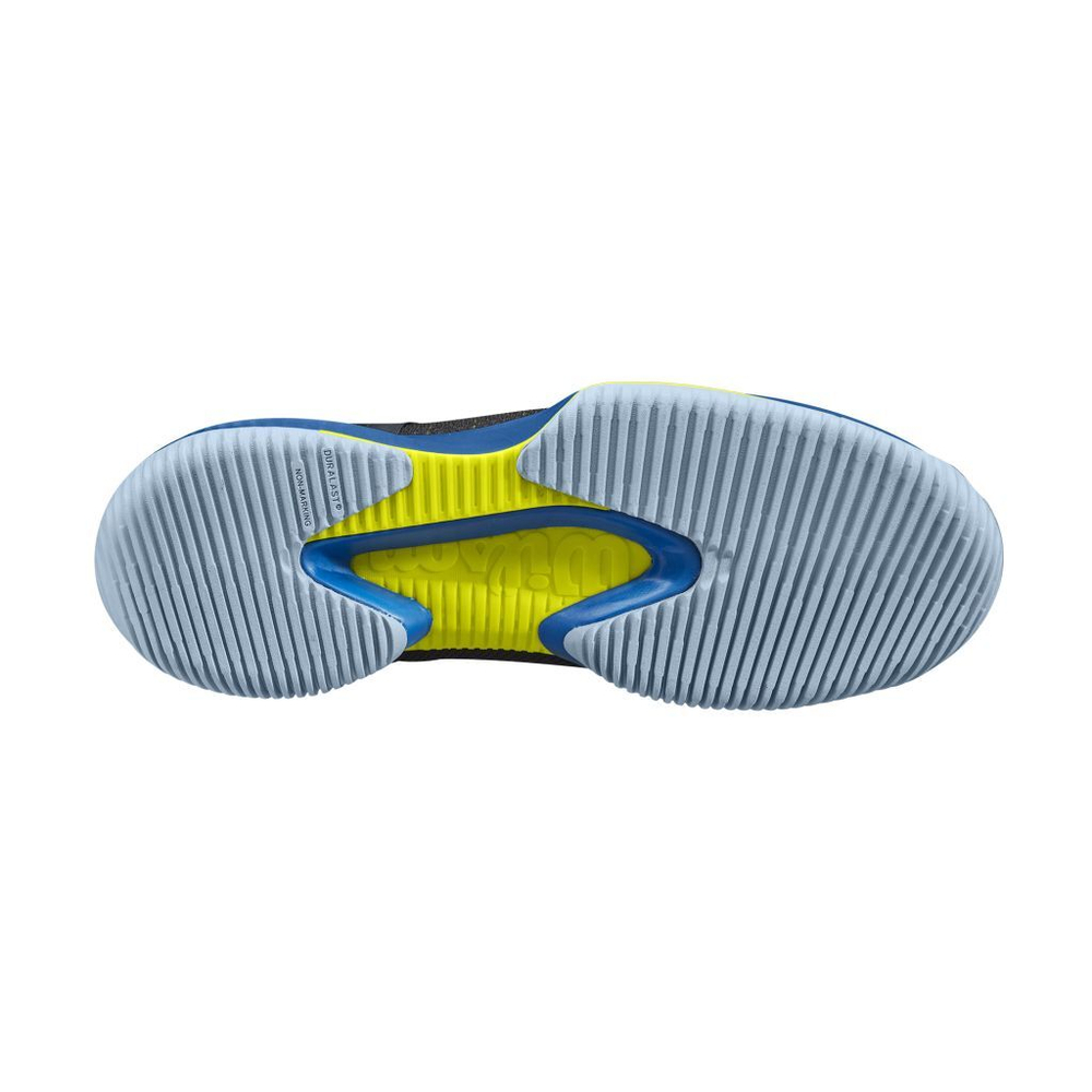 Мужские кроссовки теннисные Wilson Kaos Rapide M - black/classic blue/sulphur spring