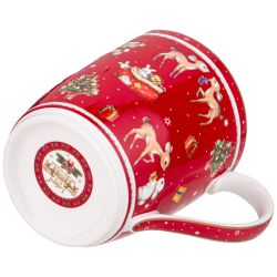 КРУЖКА LEFARD "С НОВЫМ ГОДОМ!" 300 МЛ КРАСНАЯ (КОР=36ШТ.)