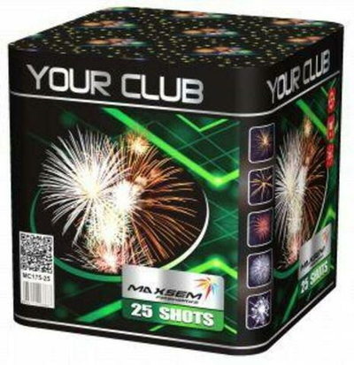 Батарея салютов "YOUR CLUB"  25 залпов * 1.7"