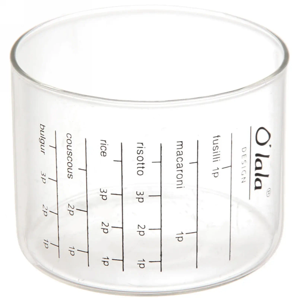 Банка для продуктов стеклянная 850мл «O'lala» с мерный стаканом