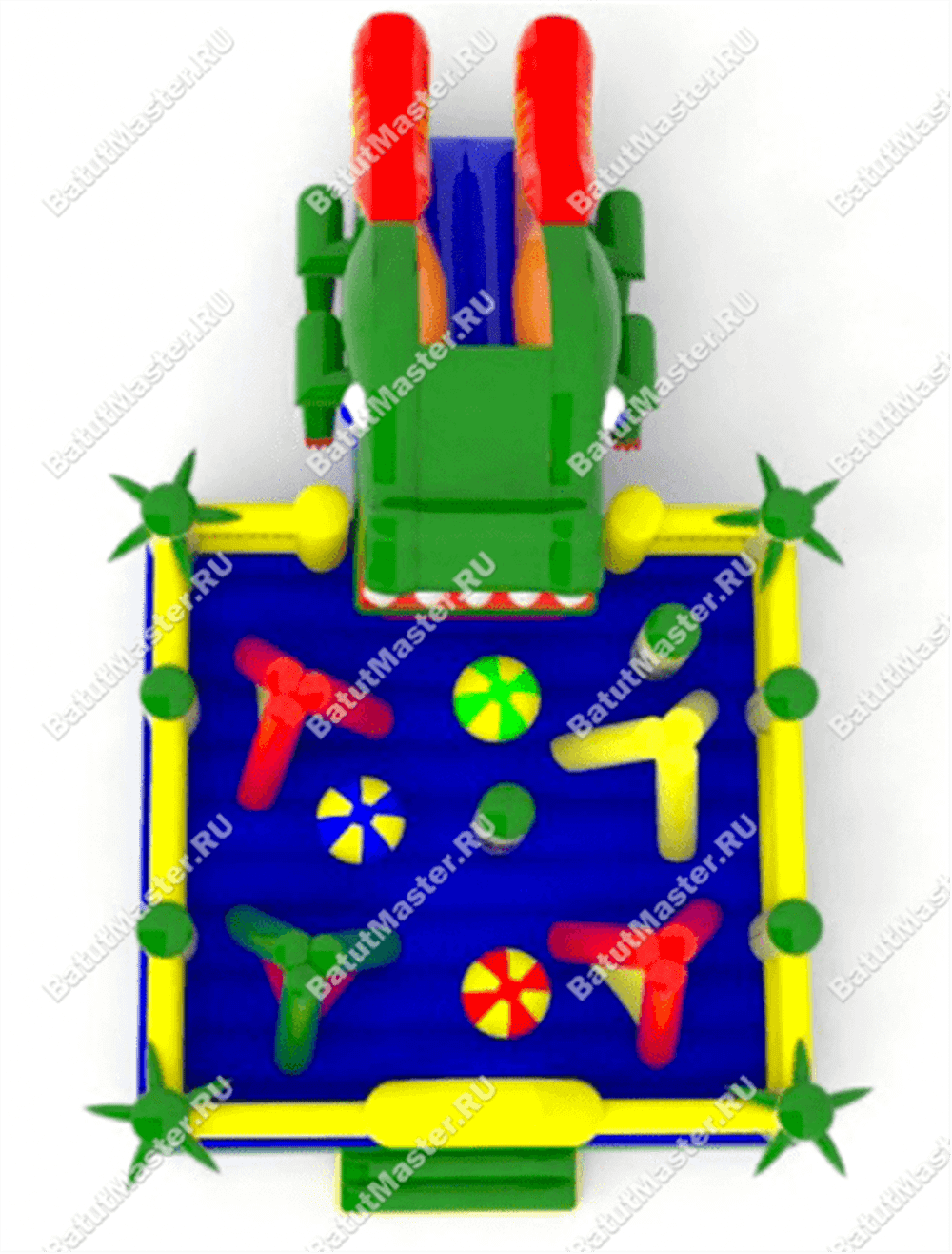 Надувной батут "Лагерь в джунглях"