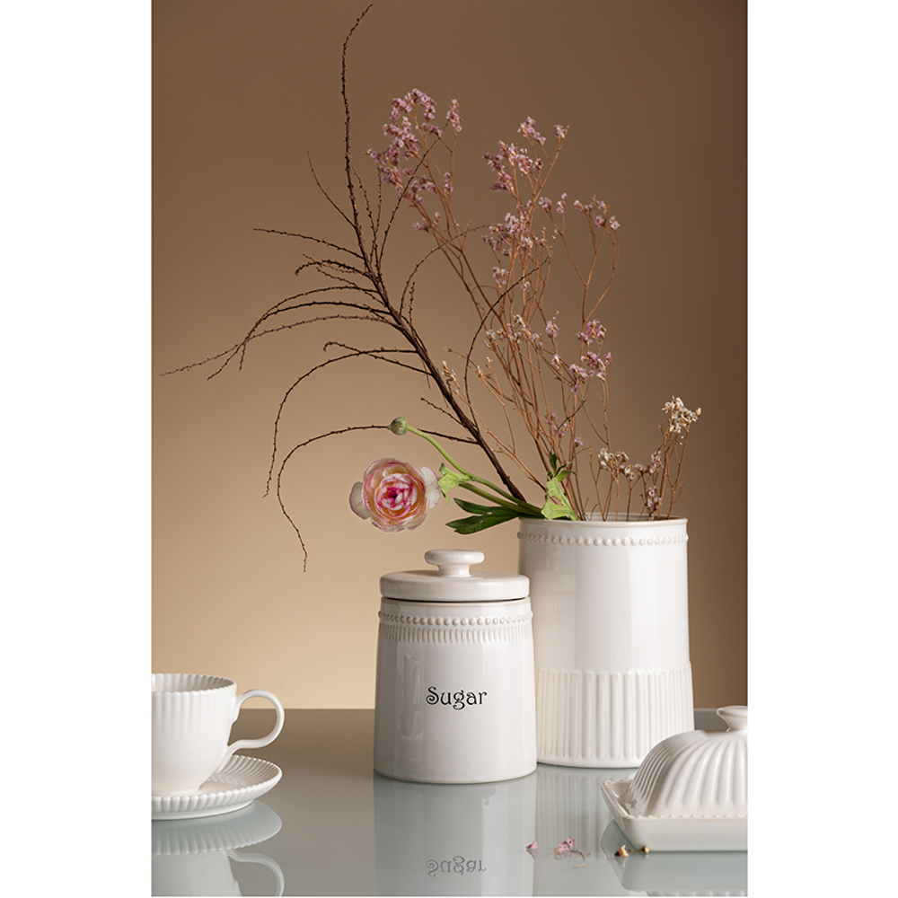 Банка для сахара белого цвета из коллекции kitchen spirit, 820 мл