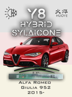 Щетки стеклоочистителя HUOYE Y8 600/450 мм на AlfaRomeo Giulia | Push button