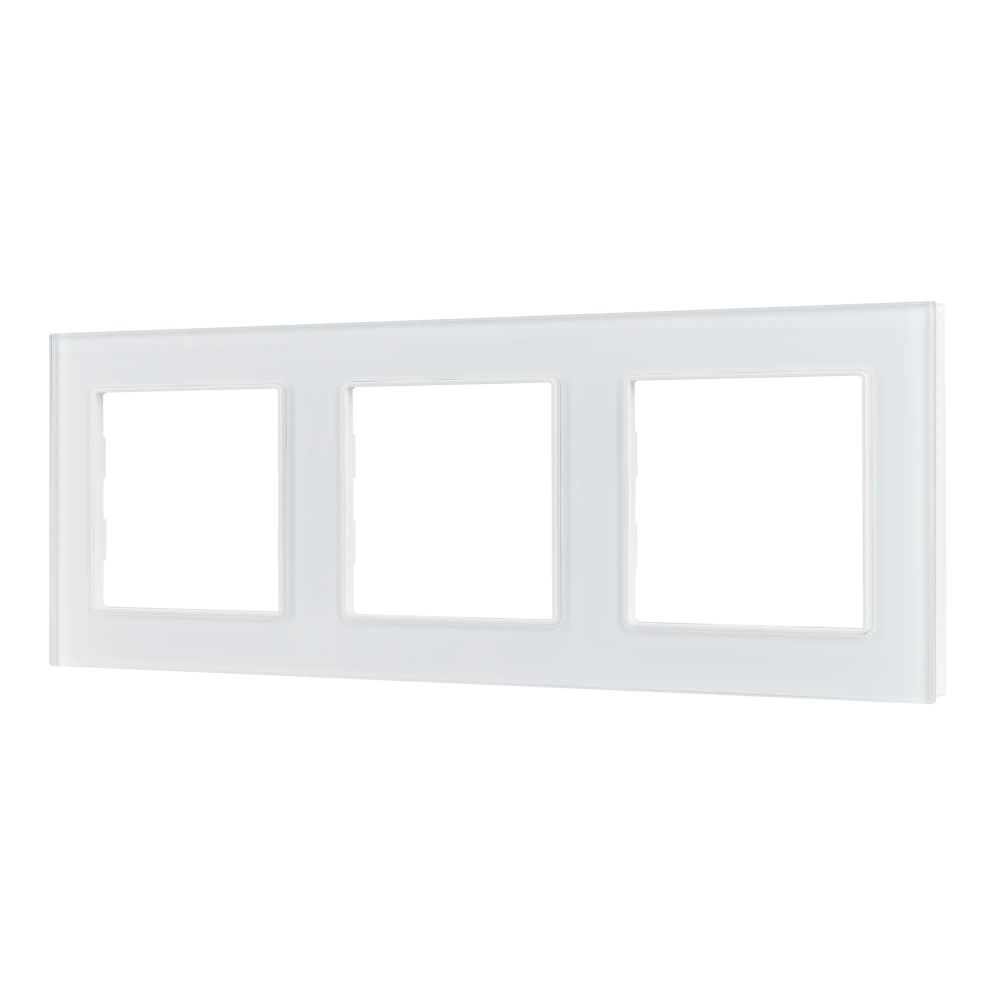 Рамка стеклянная FRM-GLARE-GS-3-WH (Arlight, -) 043799