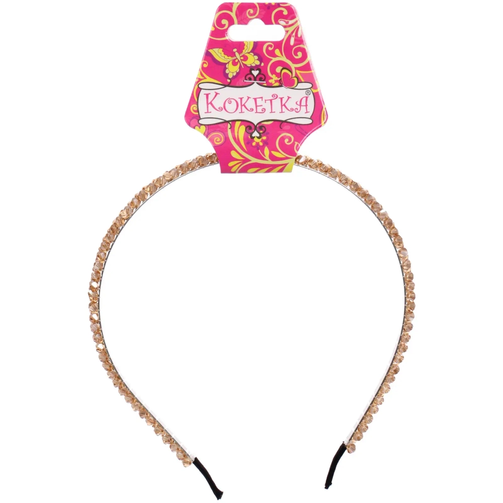 Ободок для волос «КОЛЛИНА», микс 4 цвета, 0,5см (блистер Кокетка в минивложении)