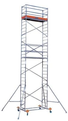 PROTEC Передвижные подмости,раб.высота 9,3 м (910172)