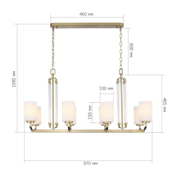 Подвесная люстра ST Luce Opalus SL1403.333.08
