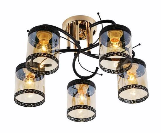 06772/5 GOLD+BLACK (2) Люстра (RL)