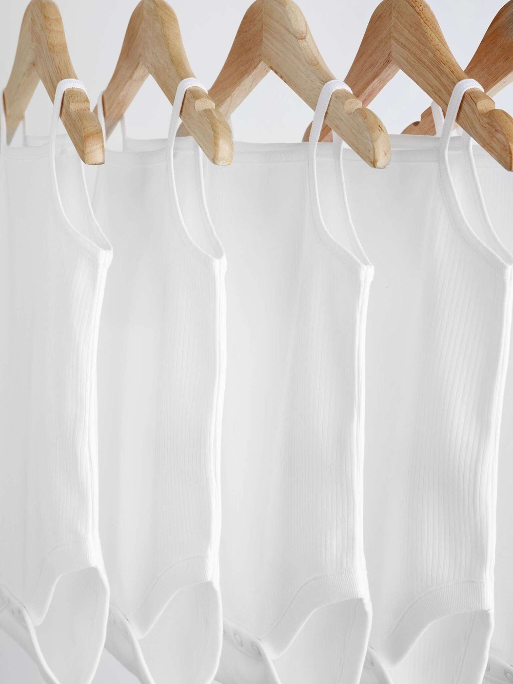 Боди без рукавов для малышей Next N33-588, 5 шт., Белый