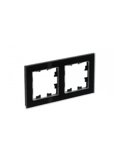 Рамка 2-м AtlasDesign Nature стекло черн. SE ATN321002