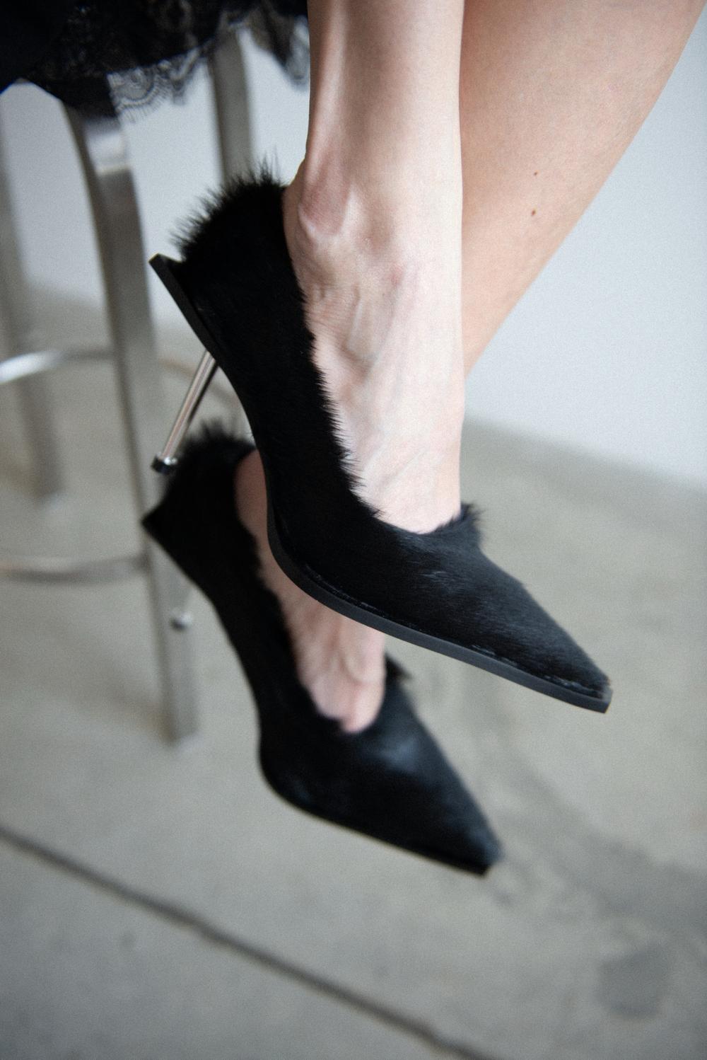 Туфли PARIS FUR BLACK