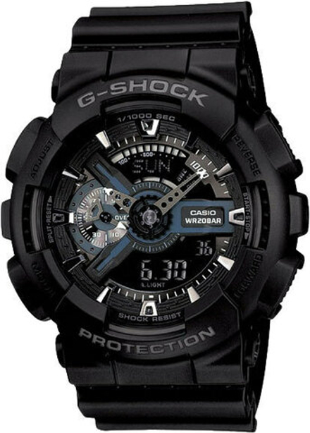 Японские наручные часы Casio G-SHOCK GA-110-1B с хронографом