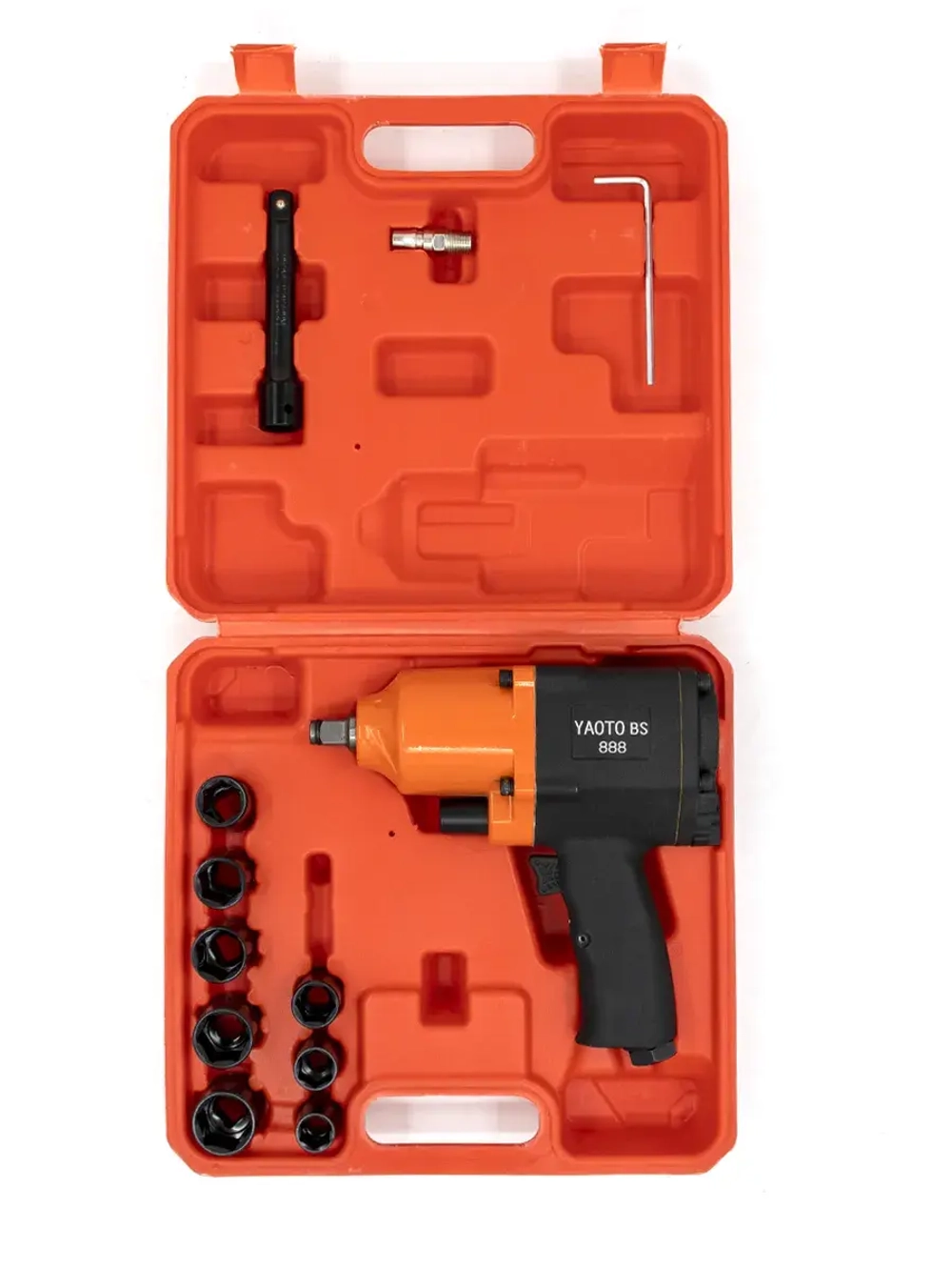 Гайковерт пневматический 1/2" 1260 Н·м YAOTO BS 888 в кейсе