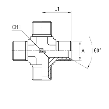 Соединение PX BSP 3/8" CAST