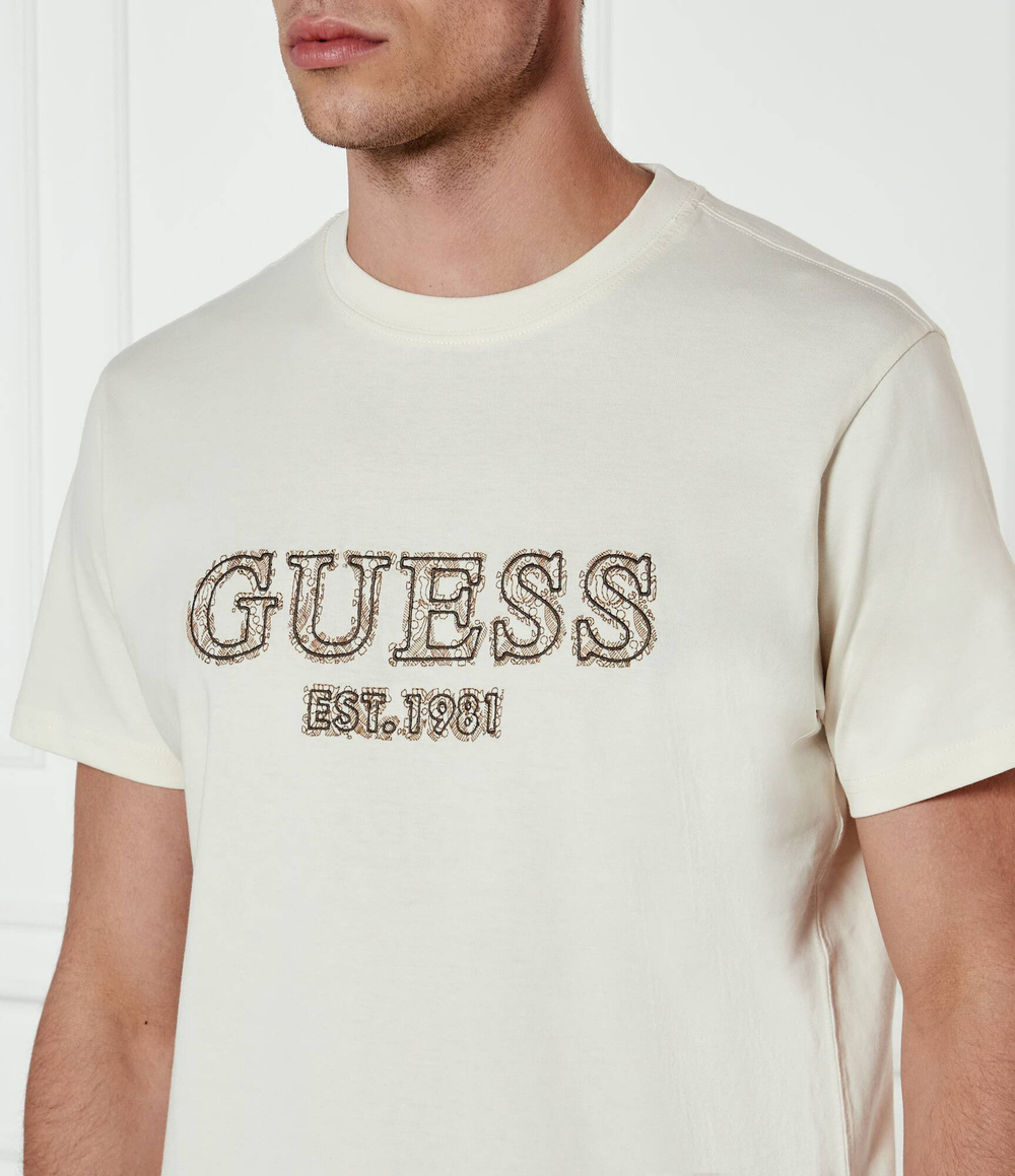Футболка GUESS - экрю(M5RI23 K8FQ4)