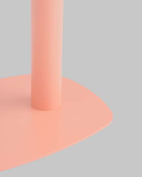 Журнальный столик Eanna L металл коралловый