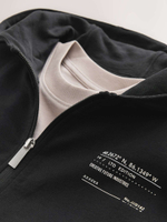 Жилет с капюшоном и футболка в комплекте для мальчика Next AJ8-074, Черный, Бежевый