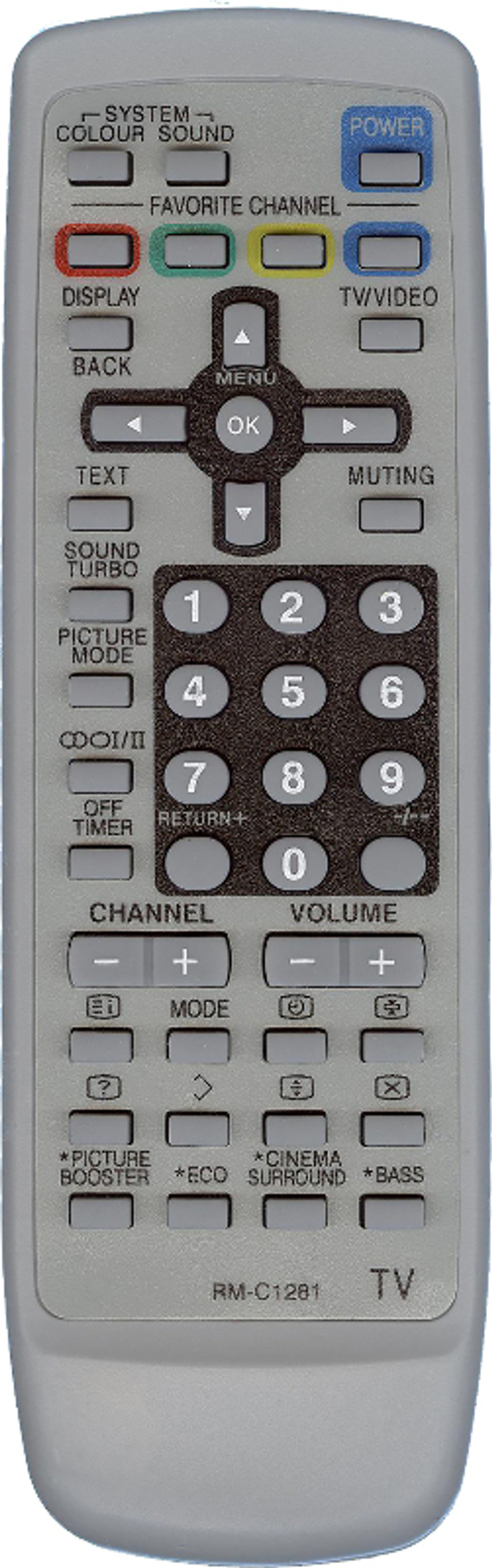 Пульт для JVC RM-C1281 / RM-530F