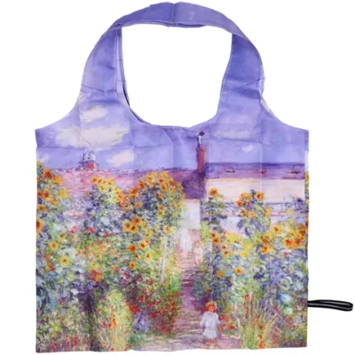 Сумка - шоппер в чехле с замком водонепроницаемая «ИДЕЯДОМА», принт моне сад, 46*55см