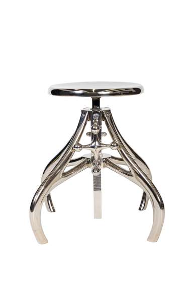 Кофейный столик/стул &quot;Лофт&quot; Серебро