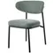 Стул Arvo серо-зеленый шенилл с черными ножками