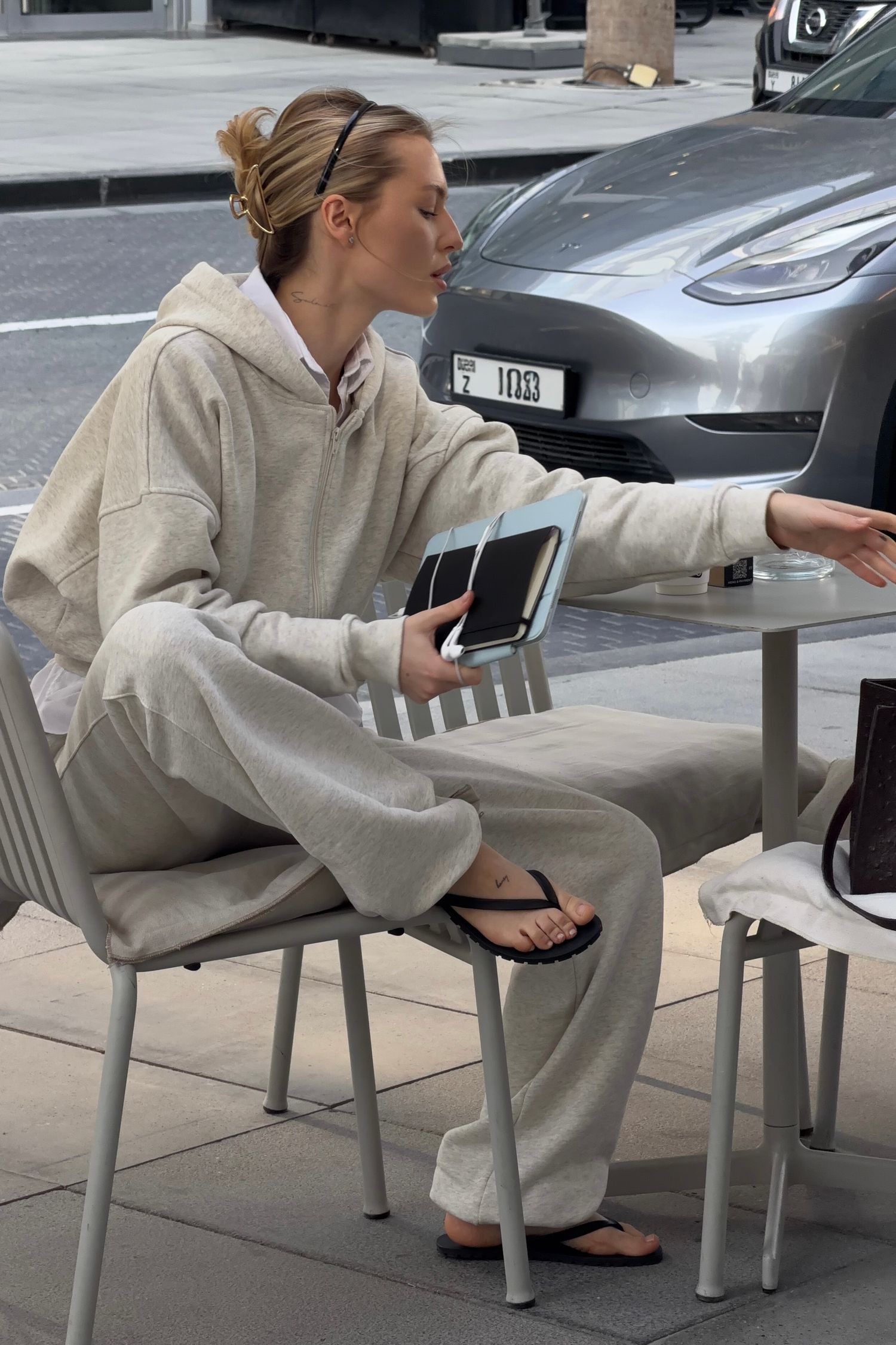 zip худи warm, milk melange