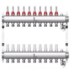Коллектор Wester нерж. 1-3/4 в сборе с расходомерами на 10 выходов, W902.10