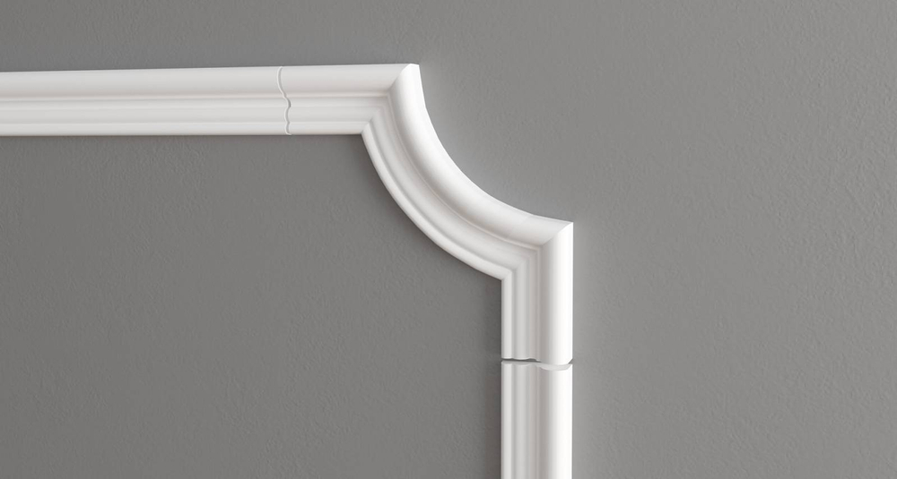 C1-DD608/Декоративный уголок гладкий (165х165х21мм)/4 Стоимость за упаковку 4 шт