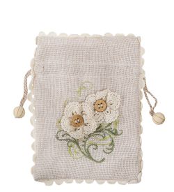 LK-38 Мешочек из льна «Полевые цветы»