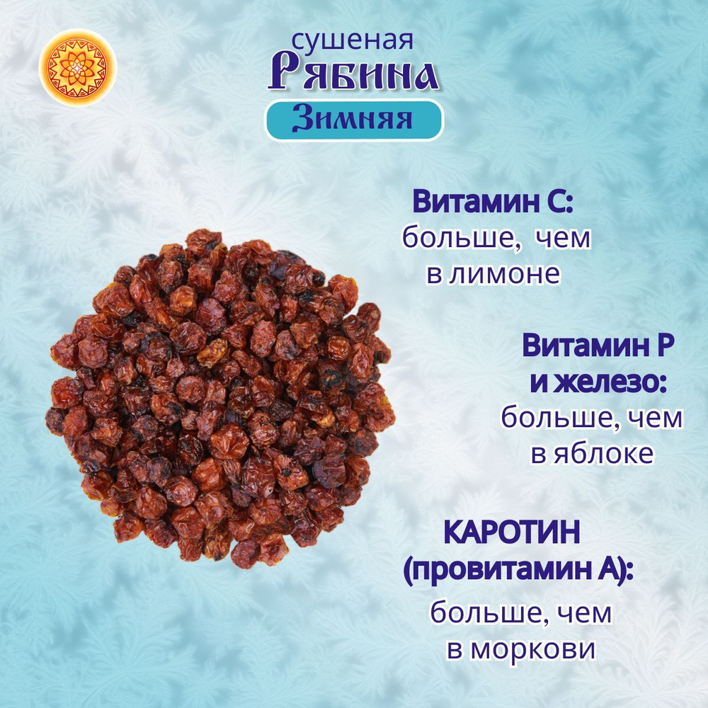 Рябина красная 500 гр. Алтайская "Зимняя" ягода сушеная