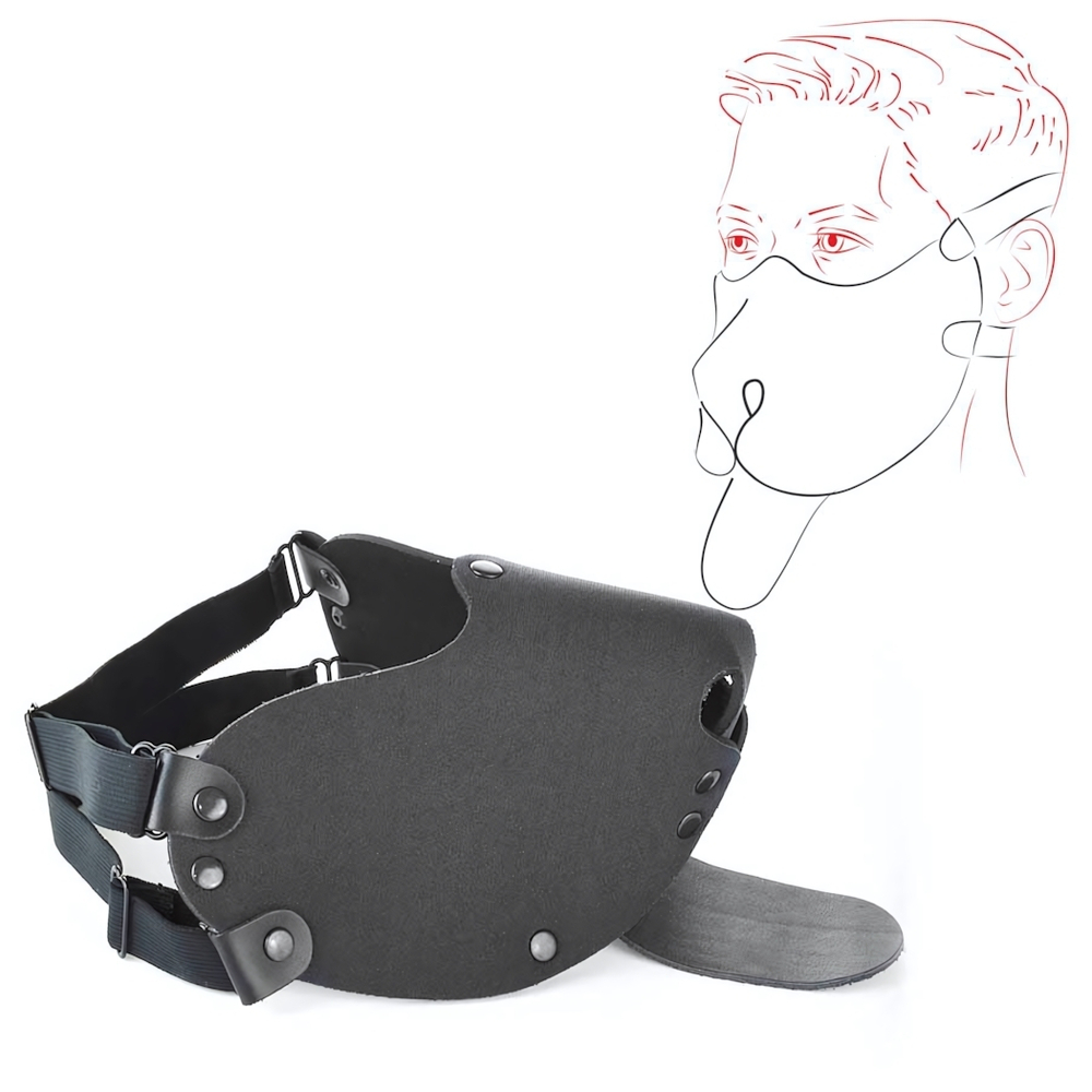 Маска Дог Sitabella неопрен черная