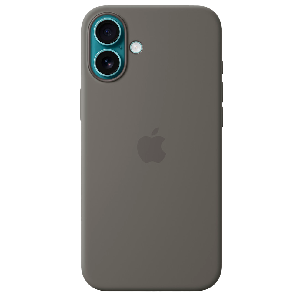 Силиконовый чехол с поддержкой MagSafe Apple Silicone Case для iPhone 16 Plus, Stone Gray (Каменно-серый)